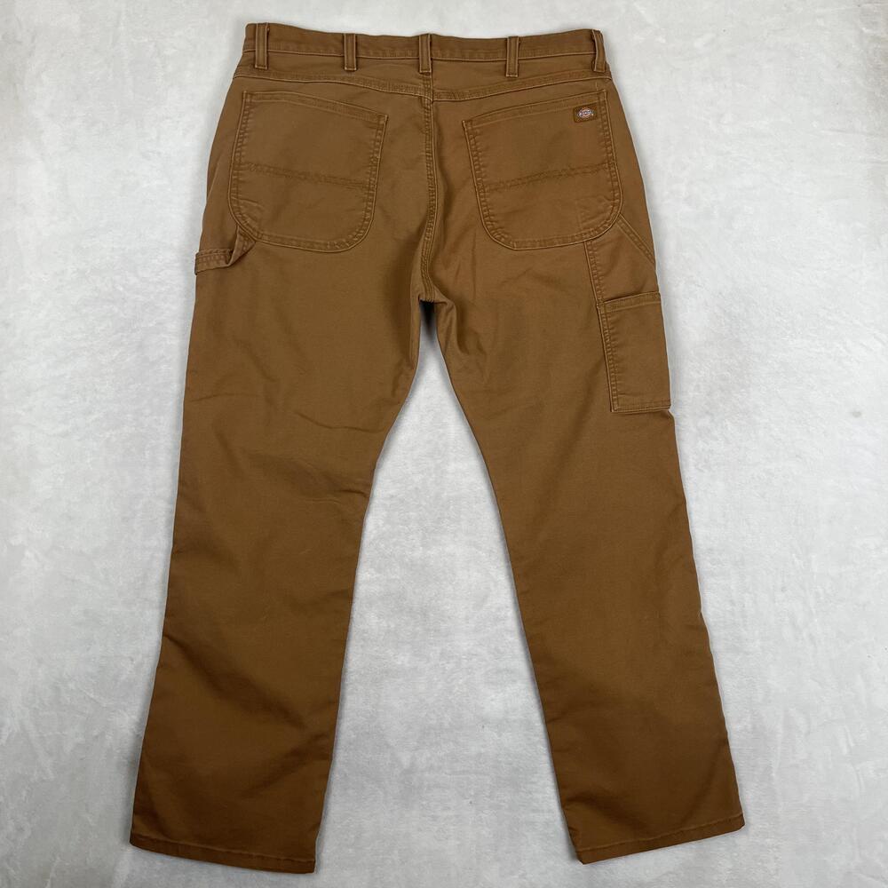 Dickies FLEX Carpenter Pants Mens 36x30 Brown Regular Fit Stretch Workwear
